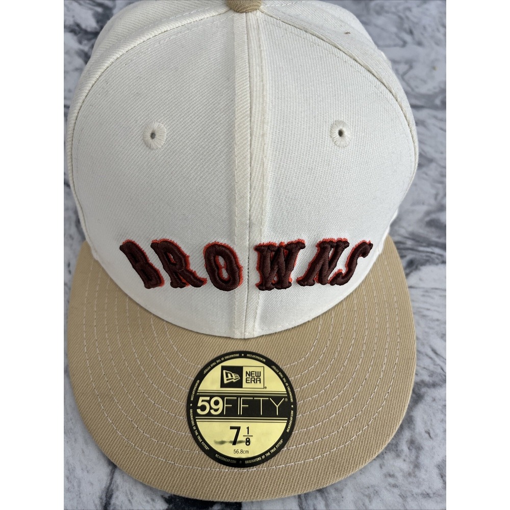 St. Louis Browns New Era 59FIFTY 5950 Just Caps Chrome Fitted Hat 7 1/8 NWT